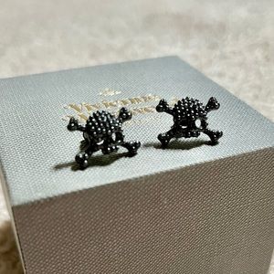 Vivienne Westwood Black Skull Earrings